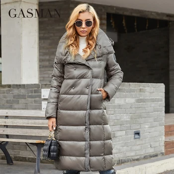 GASMAN 2022 Femei jacheta de iarna cu Gluga hanorac lung moda haină călduroasă femei uza de sex Feminin de înaltă calitate puffer jachete jos 006
