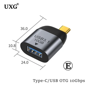 USB 3.1 Tip C compatibil HDMI/DP/VGAminiDP RJ45 Adaptor Convertor de Proiectie 4K/8k 60Hz C USB de sex masculin la feminin video HD