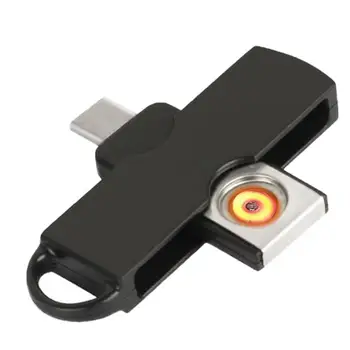 Portabil Bricheta Mini Baterie-gratuit Bricheta Conectat La Priza Telefon Mobil Și să se Joace Windproof Brichete Gadget
