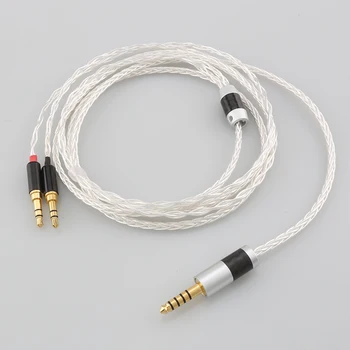 Noi HIFI 8Cores OCC 7N Placat cu Argint Echilibrat Căști Upgrade cablu Cablu Pentru Hifiman SUNDARA he400i he400s HE560 2x3.5mm