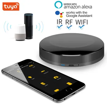 TUYA Smart Home Automation WIFI+IR+RF+4G Universal Controller pentru iOS Android Lucra Cu Control Vocal Alexa de START Google