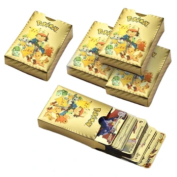 Pokemon Folie De Aur Titularul Cardului De Litere 240 Album Conține Spaniolă Engleză Franceză Metalicas Charizard Vmax Gx Series Joc Pack