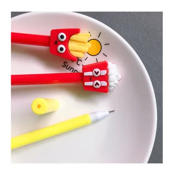 10buc/Set Creativ de Simulare Alimente Pix cu Gel cartofi Prajiti Cola Burger Desene animate Semnătura Stilou Drăguț Pix cu Gel Școală de Scris Pixuri Papetărie