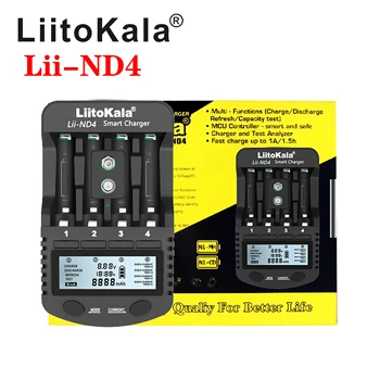 LiitoKala Lii-NL4 Lii-ND4 1.2 V 9V Baterie Ni-MH, Ni-Cd Baterie Reîncărcabilă Perete Portabil Încărcător Vrac Reducere de Pret