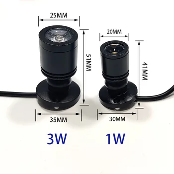 USB 5V LED lumina Reflectoarelor Prezenta Jewerly Lumina de Afișare montat pe o Suprafață Interioară de Vin Mobilier Bec, Lampa de Masa