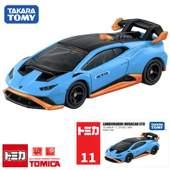 Takara Tomy Tomica Nr. 11 Lamborghini Huracan STO Masina 1:62 Jucarii Copii Autovehicule turnat sub presiune, Metal Modelul de Colectare