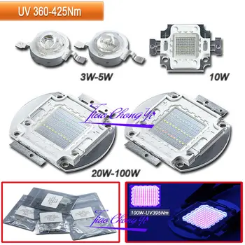 3W 10W 50W 100W 365NM 380NM 395NM UV Ultra Violet LED de Mare putere pentru Acvariu