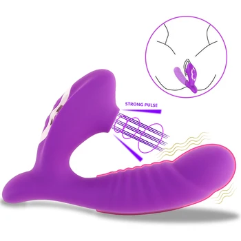Dildo Vibrator Pentru Femei Suge Vibratoare Punctul G, Clitorisul Stimularea Vibrații Limba Orală Biberon Fraier Adult Jucarii Sexuale Pentru Femei