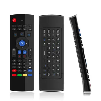 TK3 2.4 G Giroscop Air Mouse Keyboard 44 IR de Învățare taste Microfon de Voce pentru Android Smart TV Box PK MX3 control de la Distanță