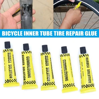 12ml Automobile Motociclete Biciclete Anvelope Repararea Lipici Biciclete Anvelope Tub Interior Puncție Reparații Cauciuc Adeziv Rece Patch Soluție