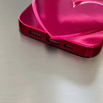 3D dragoste inima înapoi capa pentru iphone 12 11 promax 13 pro max silicon moale desene animate inima ins relif telefon rezistent la socuri acoperi caz