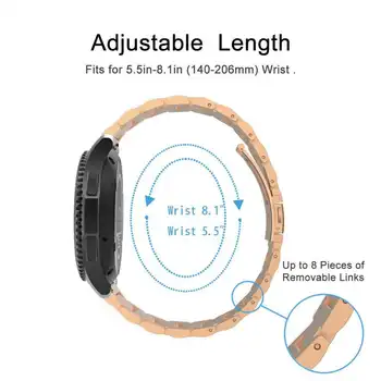 Banda din Oțel inoxidabil Pentru Samsung Galaxy Watch 42 46mm active 2 40mm/44mm curea de metal Gear galaxy S3 Pentru Amazfit Bip GTR curele