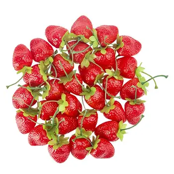 40 Buc Realiste Artificială de Căpșuni Creative Home Decor Realist Artificiale Fructe DIY Fals Căpșuni Decor Consumabile