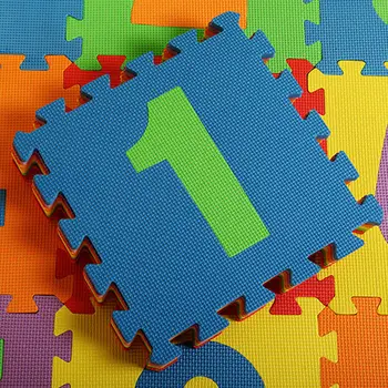 FIERBINTE 10 Buc Copii Mini Spuma EVA Literele Alfabetului, Numere de Podea Moale Copil Mat 3D, Puzzle Copii, Jucarii Educative
