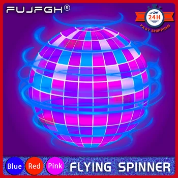 Bumerang zbor Mingea Flyorb Magic Cu Lumini LED-uri Drone care Zboară Mingea Zbura Nova Globul de Zbor Spinner Frământa Jucarii pentru Copii de Familie Gif
