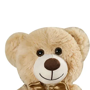 35CM Urs Jucărie de Pluș Drăguț Animal de Pluș Papusa Cu Satin Papion Ziua Frumoasă Jucărie Pentru Adulți Copii