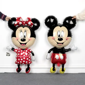 Gigant de desene animate Mickey Minnie Mouse Balon Folie Consumabile Partid Ziua de nastere Fata de jucărie pentru copii Faovr Decoratiuni Petrecere copii Cadou