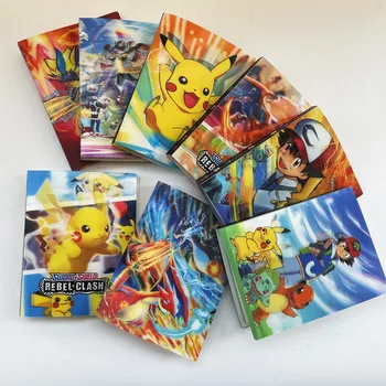 3D New Sosire Detectiv Pikachu Album 240Pcs Suport Carduri Pokemon Album de Colectie Carte de Top Încărcate Lista de Jucarii Cadou pentru Copii