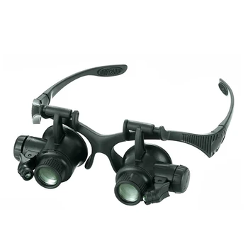 10X/15X/20X/25X Ceasornicar Lupă Binoculară cu LED-uri de Lumină de Bandă Lupa Bijuterii Ochelari Lentile Optice Ochelari Lupa