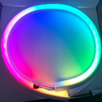 DC5V/12V WS2812B WS2813 WS2815 SK9822 RGB Inteligent independent Adresabile Pixeli Gel de Siliciu Coarda Tub de Led-uri de Iluminat cu Neon de Striptease