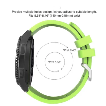 Pentru samsung Galaxy watch 46mm 22mm curea de ceas silicon moale brățară inteligent watchband ceas huawei gt 2 curea de viteze S3 frontieră