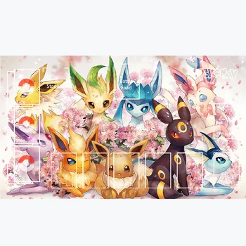 Pokemon Ptcg Card Dedicat Juca Împotriva Tabelului Mat Pikachu Charizard Eevee Serie Mouse Pad 60*35 De Jucarii si cadouri