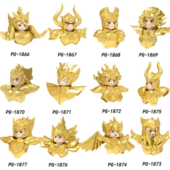 Vanzare Figura Anime Jucarii de Plastic Saint Seiya Bloc Douăsprezece Constelații Modles Pentru Copii PG8212 PG8213 PG8128