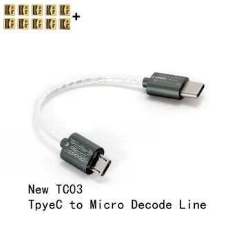 DdHiFi TC03 Modernizate de Tip C pentru Micro USB, Decodare Audio Cablu pentru Smartphone/Calculator pentru a Conecta Micro DAC/DAP/Amplificator