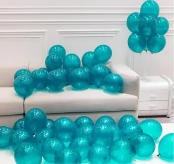100buc/10inch Noi de Apă Duck Albastru Baloane Latex Copii Ziua de naștere Petrecere de Nunta de Decorare pentru Casa Verde Perla Balon