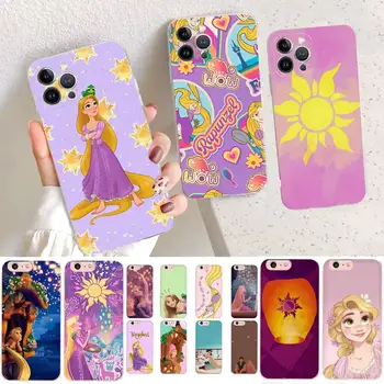 Disney Tangled Rapunzel printesa Telefon Caz Pentru iPhone 14 11 12 13 Mini Pro XS Max Acoperi 6 7 8 Plus X XR SE 2020 Funda Shell