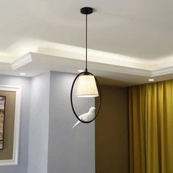 Creative Loft Epocă birb lumini pandantiv dormitor sufragerie living restaurant cafenea culoar de suspendare a corpului de iluminat lampă de pandantiv
