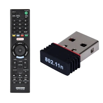 Realtek USB Wireless 802.11 B/G/N Lan Card Adaptor de Rețea Wifi RTL8188 & Smart Tv Control de la Distanță pentru Sony Rmt-Tx102U