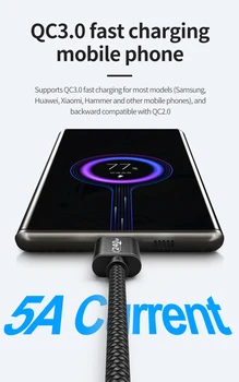 Calitate PD 240W USB C Cablu Tipo C Kabel 5A PD4.0 Smart E-mark Încărcare Rapidă USBC Cablu pentru Samsung Huawei, Xiaomi Vivo iQOO 10
