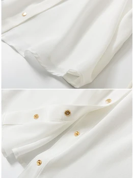 2022 Bluze De Vara Tricouri Femei Maneci Scurte Topuri Solid Rever Buzunare Cămăși Albe Doamnă Birou De Sex Feminin Coreeană Îmbrăcăminte Blusas