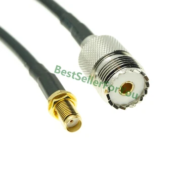 CABLU RG58 SMA Female Piuliță Pentru UHF SO239 de sex Feminin Cablu Adaptor Pentru Wouxun Baofeng