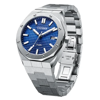 2021 Noi CADISEN STEJAR Bărbați Ceasuri de Afaceri Mechancia ceas de mână de Brand de Top de Lux Automatic ceas pentru bărbați din Oțel Scafandru Ceas de om