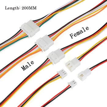 10Pair 26AWG Micro JST XH 2.54 2P 3P 4P 5P 6PINI Masculin Feminin Conector Cu Sârmă Cabluri de 200mm