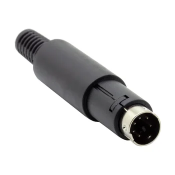 3pcs Mini 3/4/5/6/7/8/9Pins Din Male Plug Cu Mâner de Plastic Adaptor de Lipit Cabluri DIY Conector
