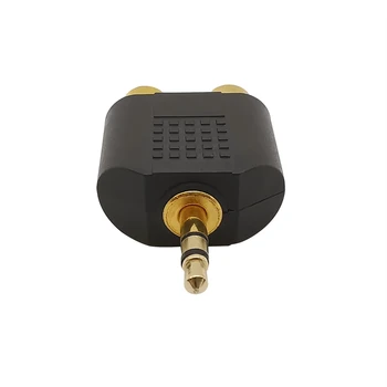 1buc Placat cu Aur 3.5 mm Jack RCA Stereo M/F Difuzor Audio Cablu Conector 3.5 MM Plug de sex Masculin la 2 x RCA Feminin Soclu cablu Adaptor