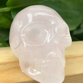 Naturale alb cristal de cuarț sculptate de mână craniul de cristal reiki 1 BUC
