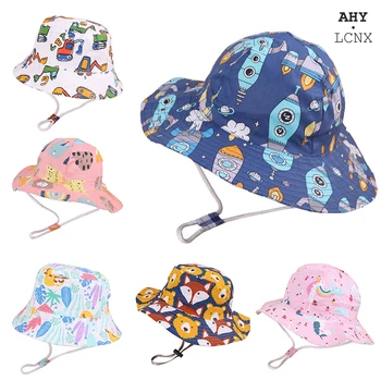 Primavara-Vara Baby Bucket Hat Pentru Copii Desene Animate Animale Pescar Capac Băieți Fete Din Bumbac Respirabil Toamnă În Aer Liber, Pălării De Soare