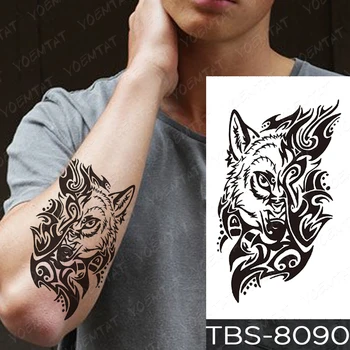 Sexy Impermeabil Tatuaj Temporar Autocolante Dragonul Lup Scorpion Totem Tribal Body Art Transfer Tatuaje False Bărbați Femei Flash Tatuaj