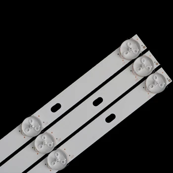 3pcs 735mm de Fundal cu LED strip 8 lampă pentru TCL JS-D-JP395DM-A81EC JS-D-JP395DM-B82EC E395DM1000 MCPCB D40-M30 40BF400 6V/LED