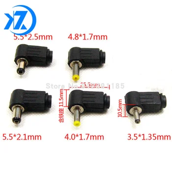 1BUC DC plug de 90 de grade cot 5.5*2.1 mm DC plug cabluri asamblare 5.5*2.5 mm sarma de sudura tip 4.8x1.7mm 4.0x1.7mm 3.5x1.35mm