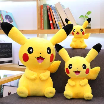 Pikachu Poziția Așezat Jucărie De Pluș Drăguț Anime Periferice Papusa Minunat Pikachu Umplute Cadou Pentru Fata De Activitatea Prezenta Pentru Copil