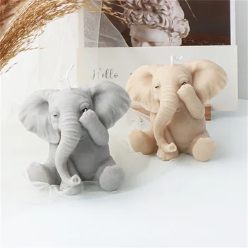 Puiul de Elefant Lumânare Mucegai DIY Ciocolata Săpun Manual Gips Rășină Epoxidică Mucegai Silicon Decor Acasă Ornamente 2022 Noi