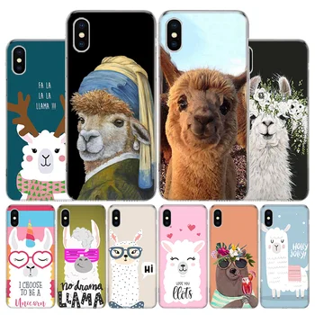 Lama Lama Alpaca Acoperi Telefon Caz Pentru Apple iPhone 11 12 13 14 XR Pro 7 X XS Max 6 6S 8 Plus + Mini 5 SE Imprima husă Moale