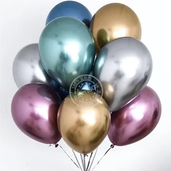 10buc 5/10inch Chrome Metalice Baloane din Latex Lucios Metalic Globos Gonflabile Balon cu Heliu Petrecerea de Ziua Decor Ballon