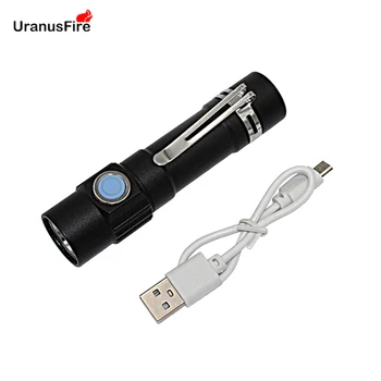 USB Reîncărcabilă Lanterna LED-uri la Îndemână T6 LED Lanterna de Vanatoare Mini Lanterna 3 Moduri Lanterna 18650 Baterie Lanterna Portabil