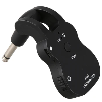 UHF Wireless Audio Transmitter Sistem de Receptor USB Reîncărcabilă pentru Chitara Electrica Bass Instrument Muzical